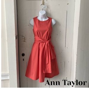 Ann Taylor Factory Cotton Fit & Flair  Dress